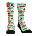 Christmas Peek-a-Boo Stripes Crew Socks
