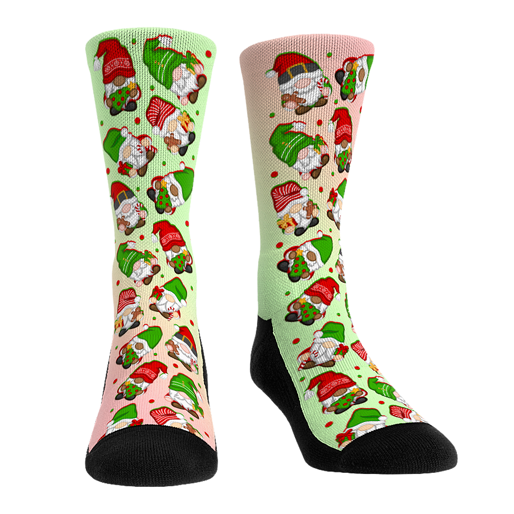 Holiday Gnomes Crew Socks