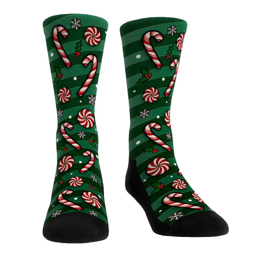 Peppermint Stripe Crew Socks
