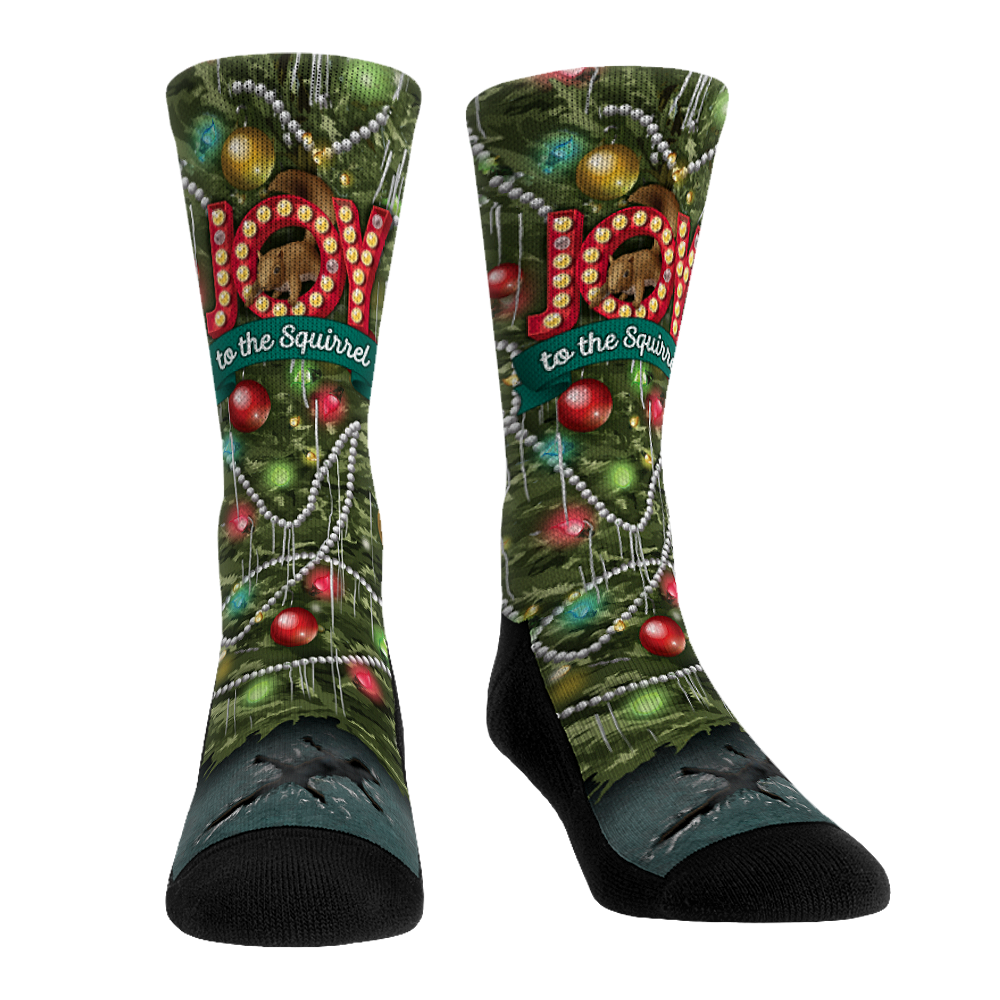 National Lampoon's Christmas Vacation - Joy to the Squirrel Crew Socks