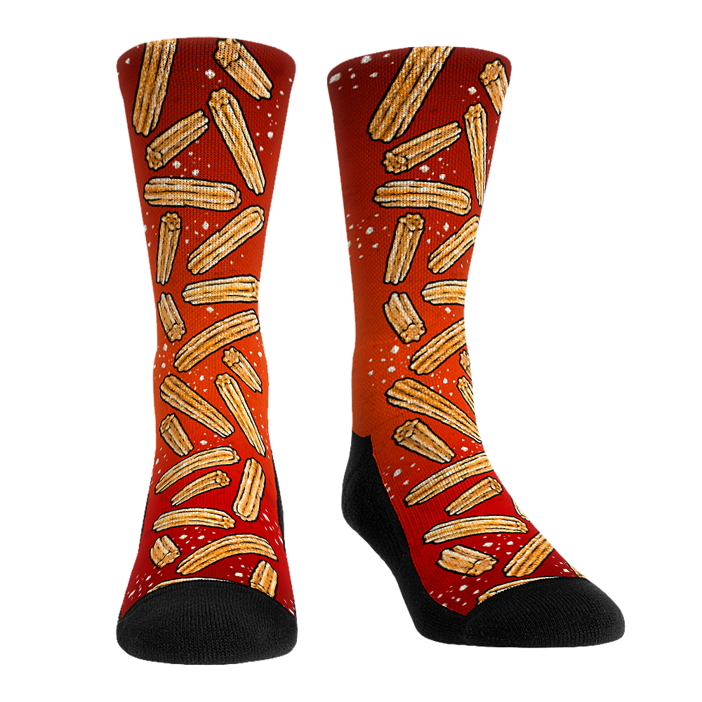 Churros All-Over (Red) Crew Socks
