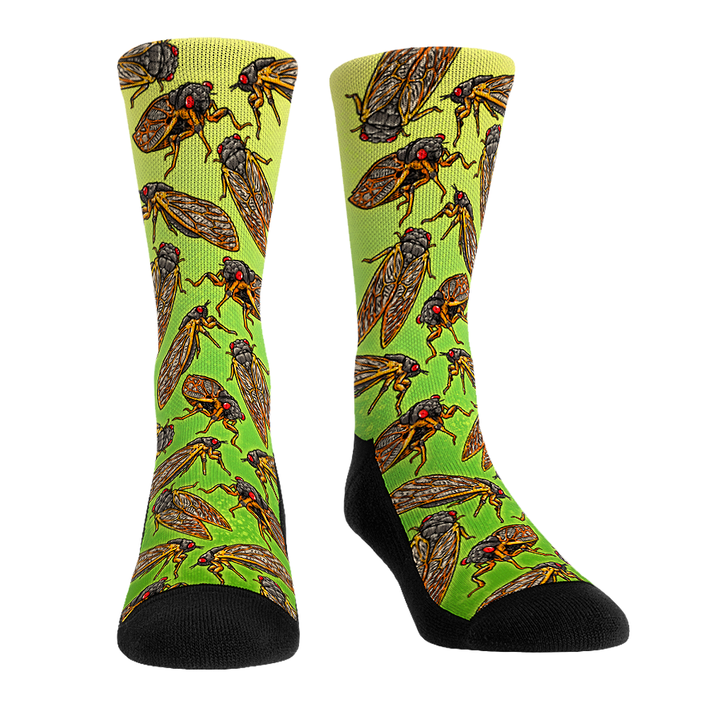 Cicadas All-Over Crew Socks