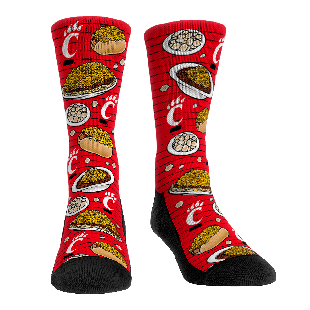 Cincinnati Bearcats - Chili Cheese Crew Socks