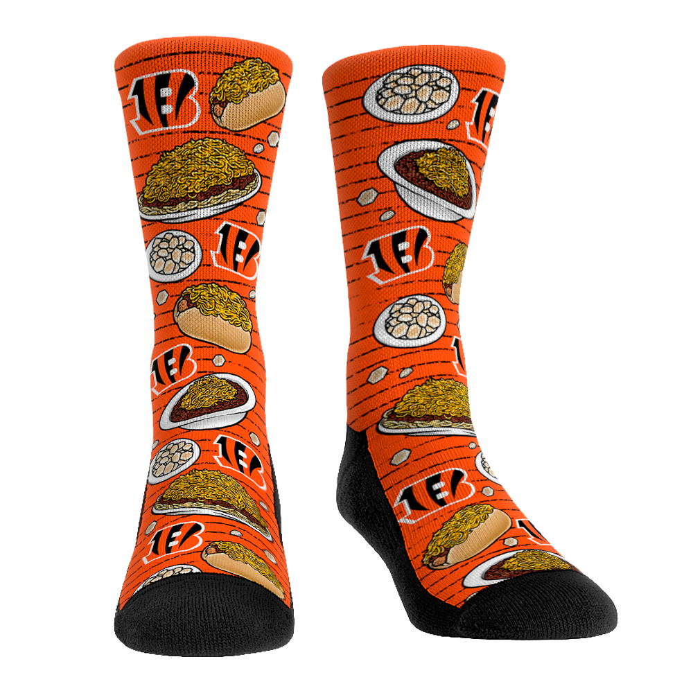 Cincinnati Bengals - Chili Cheese (Orange) Crew Socks