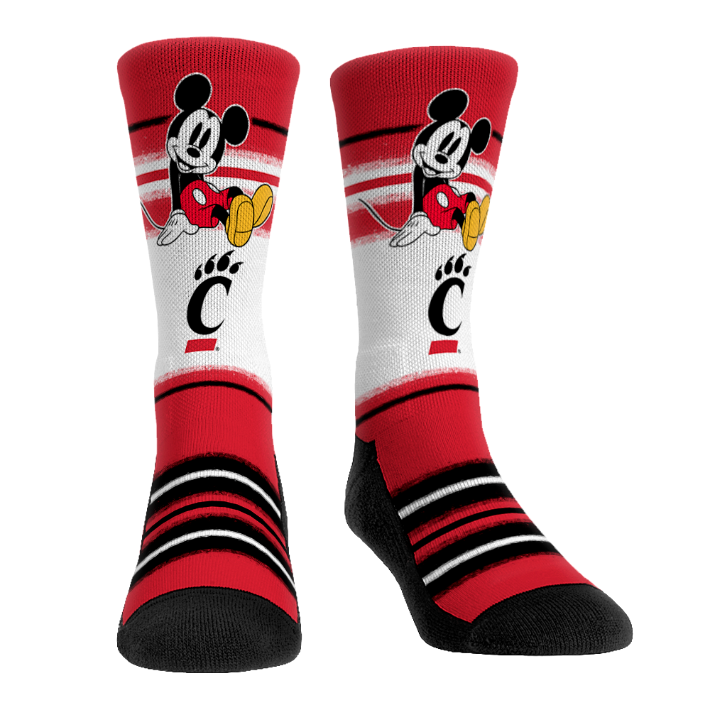 Cincinnati Bearcats - Disney - Sit Stripe Crew Socks