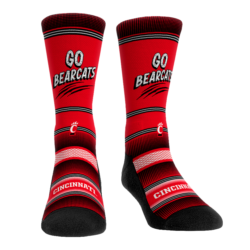 Cincinnati Bearcats - Team Slogan Crew Socks