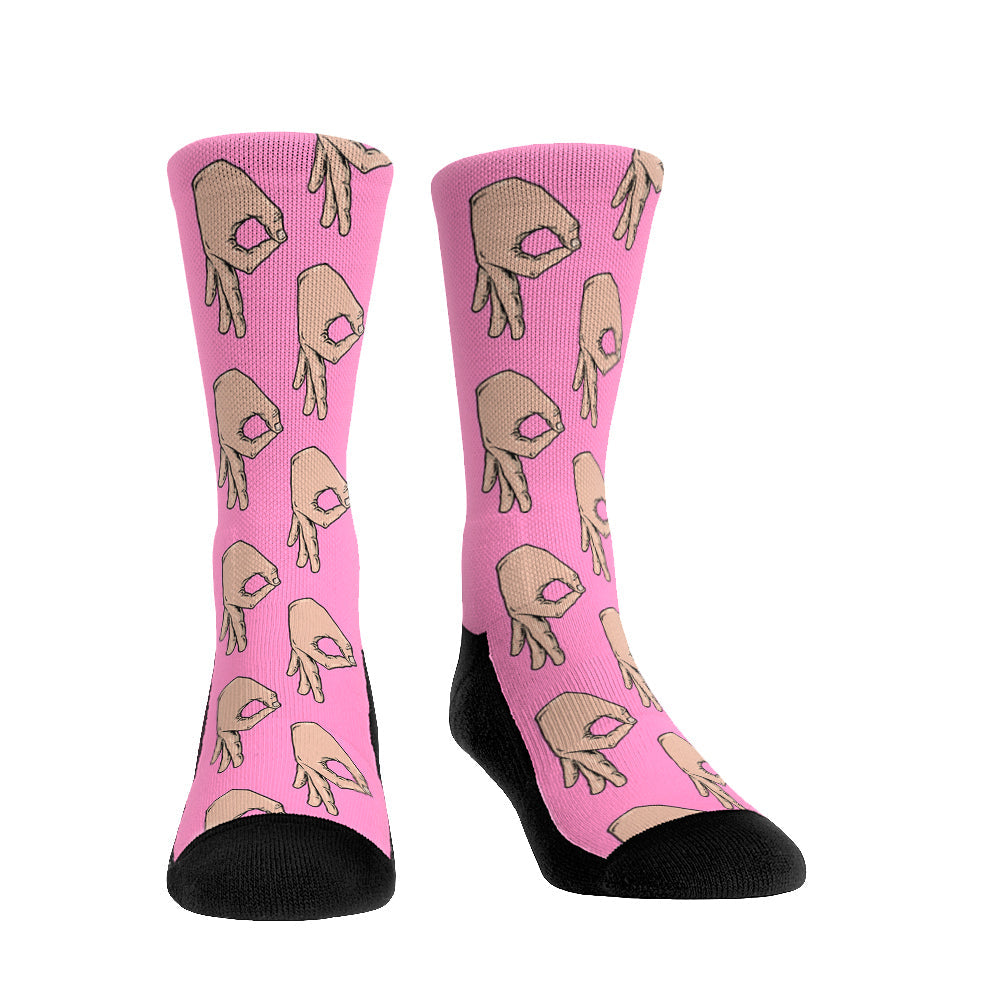Circle Game Meme Crew Socks