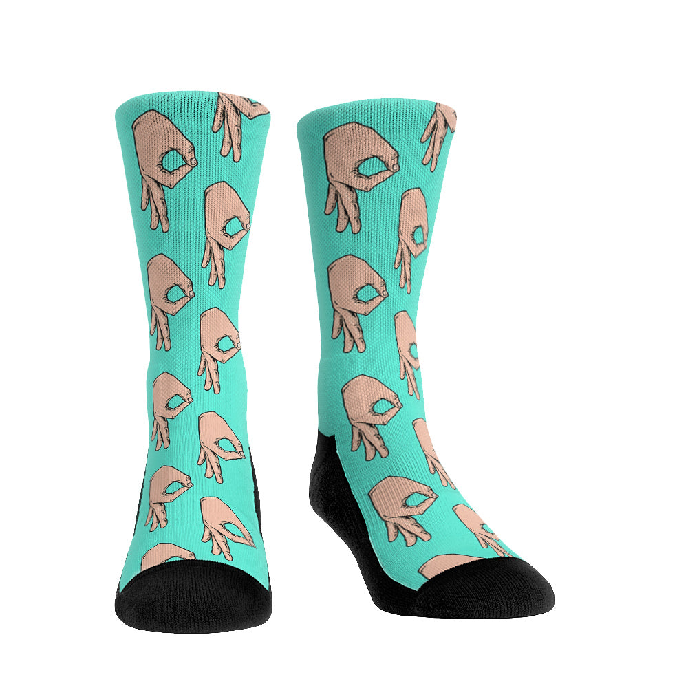 Circle Game Meme Crew Socks
