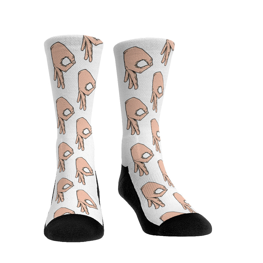 Circle Game Meme Crew Socks