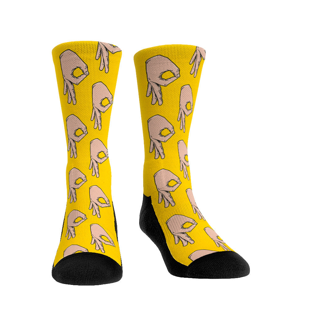 Circle Game Meme Crew Socks