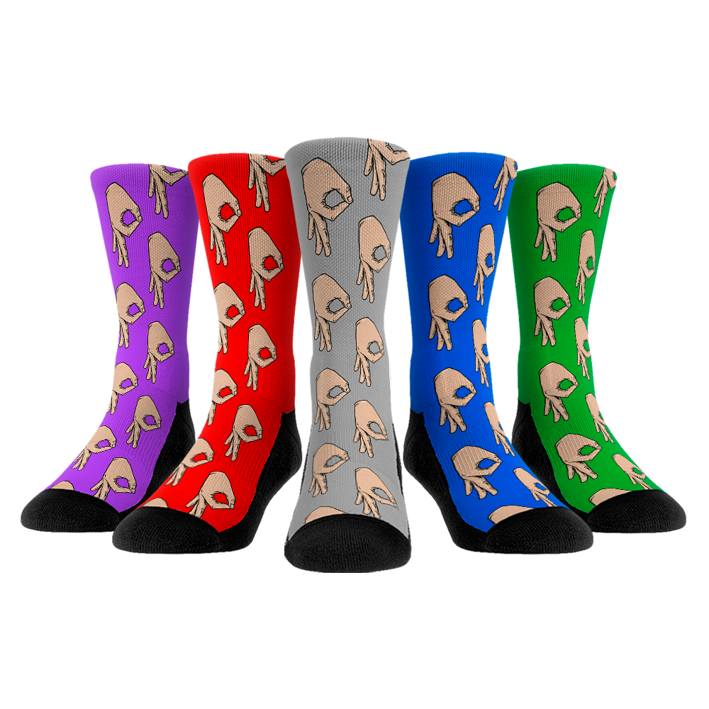 Circle Game Crew Socks 5-Pack