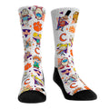 Clemson Tigers - 90s Nickelodeon Characters All-Over Crew Socks
