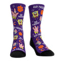 Clemson Tigers - SpongeBob SquarePants Characters All-Over Crew Socks