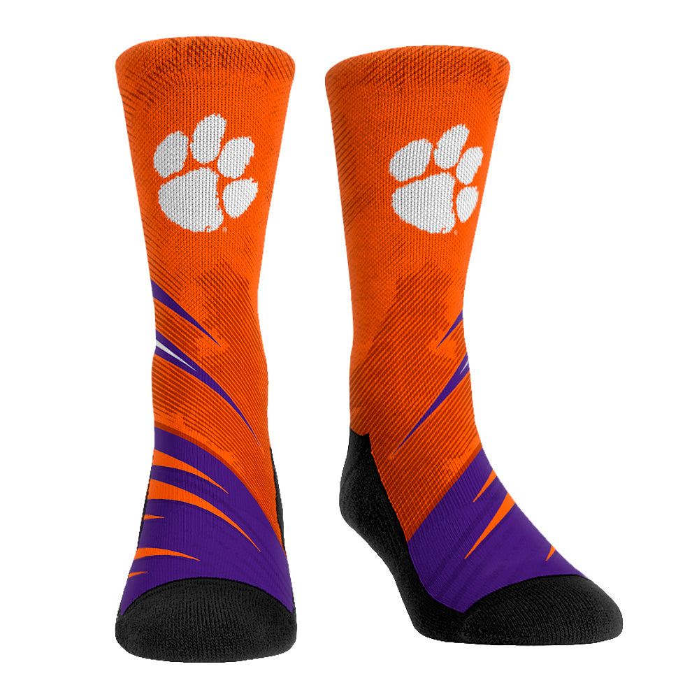 Clemson Tigers - Slash Slant Crew Socks