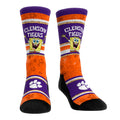 Clemson Tigers - SpongeBob SquarePants Tiki Stripe Crew Socks