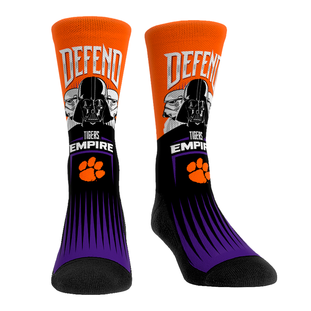 Clemson Tigers - Star Wars - Defend the Empire Crew Socks