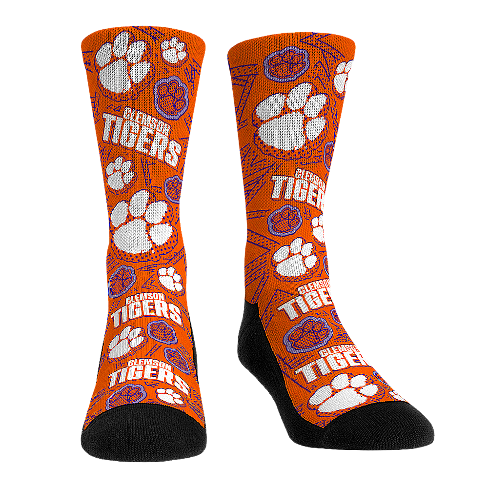 Clemson Tigers - Microdot All-Over Crew Socks