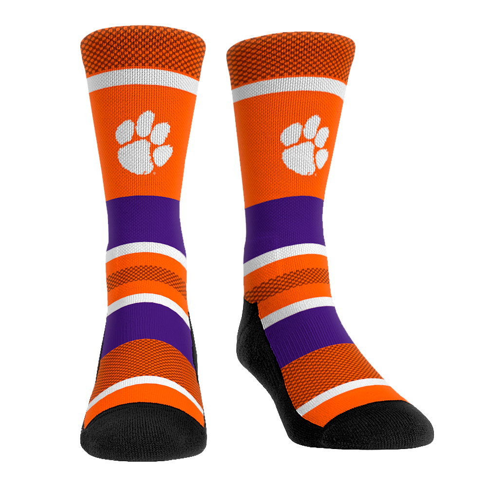 Clemson Tigers - Tech Stripe Crew Socks