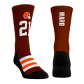 Denzel Ward - Cleveland Browns - Jersey (Brown) Crew Socks