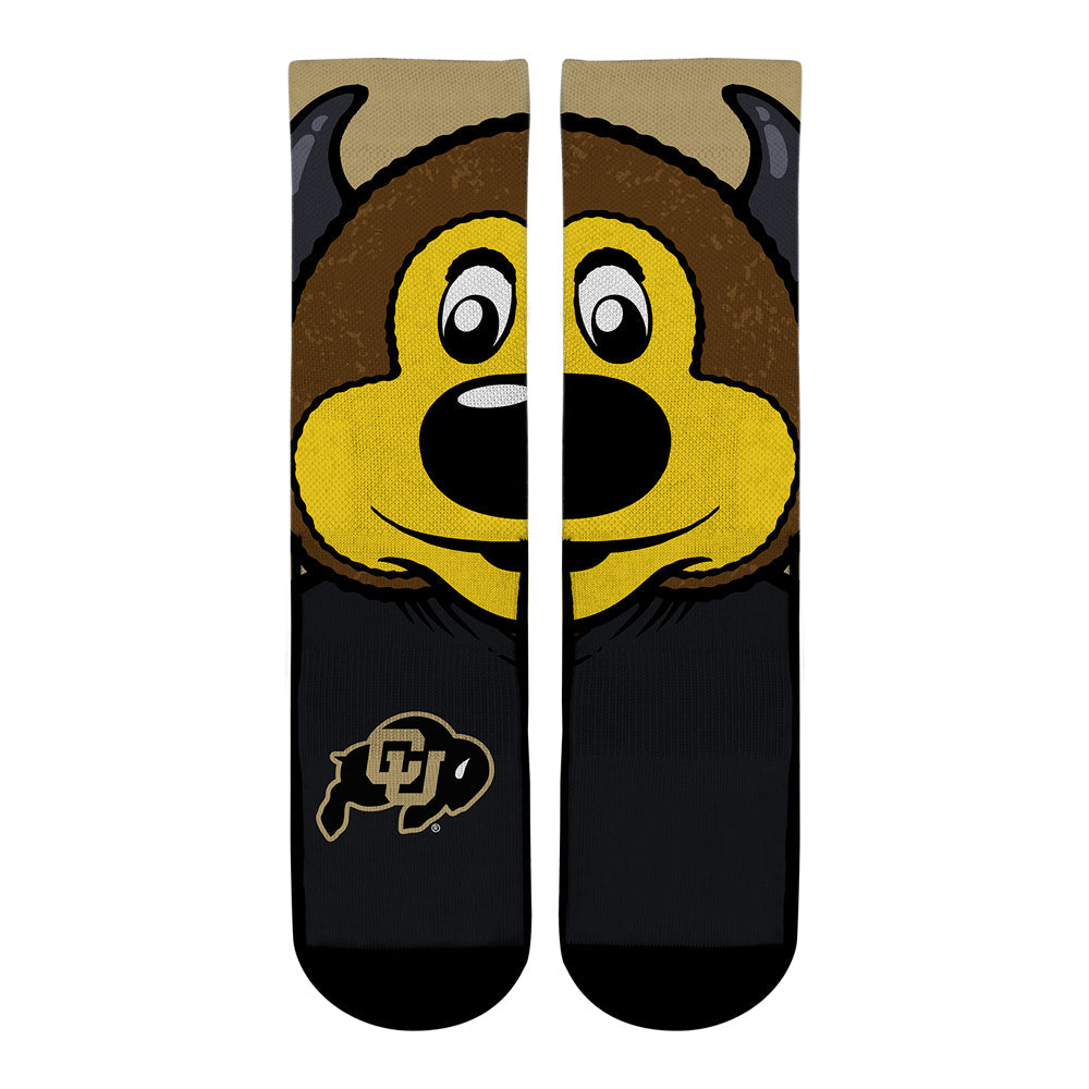 Colorado Buffaloes - Chip Mascot Crew Socks