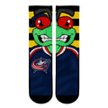 Columbus Blue Jackets - Split Face Mascot Crew Socks