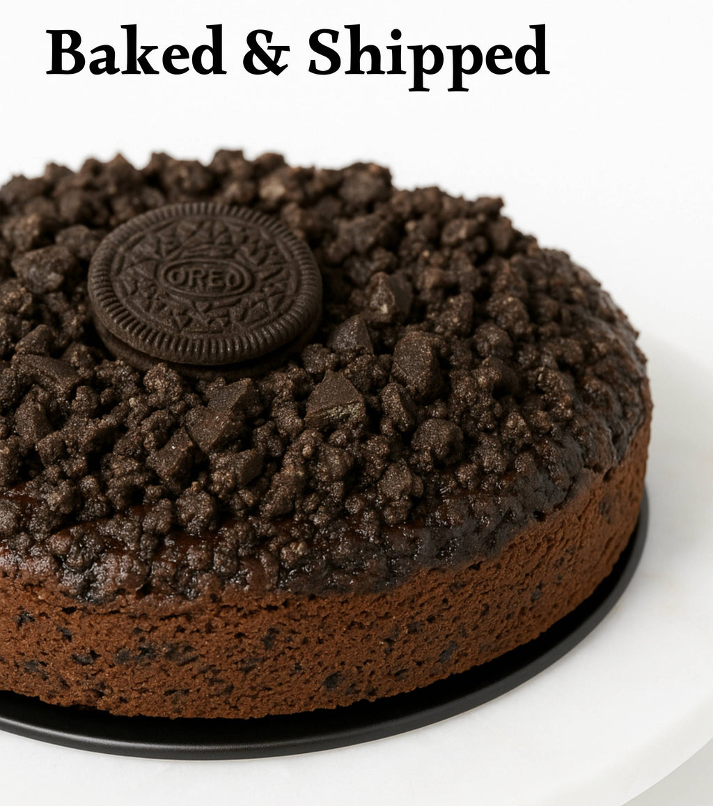 Andy Anand Gluten - Free Cookies & Cream Cake, 9 - Inch, 2 lb – Hand - Baked, All - Natural, No Preservatives, Birthday & Celebration Gift Box