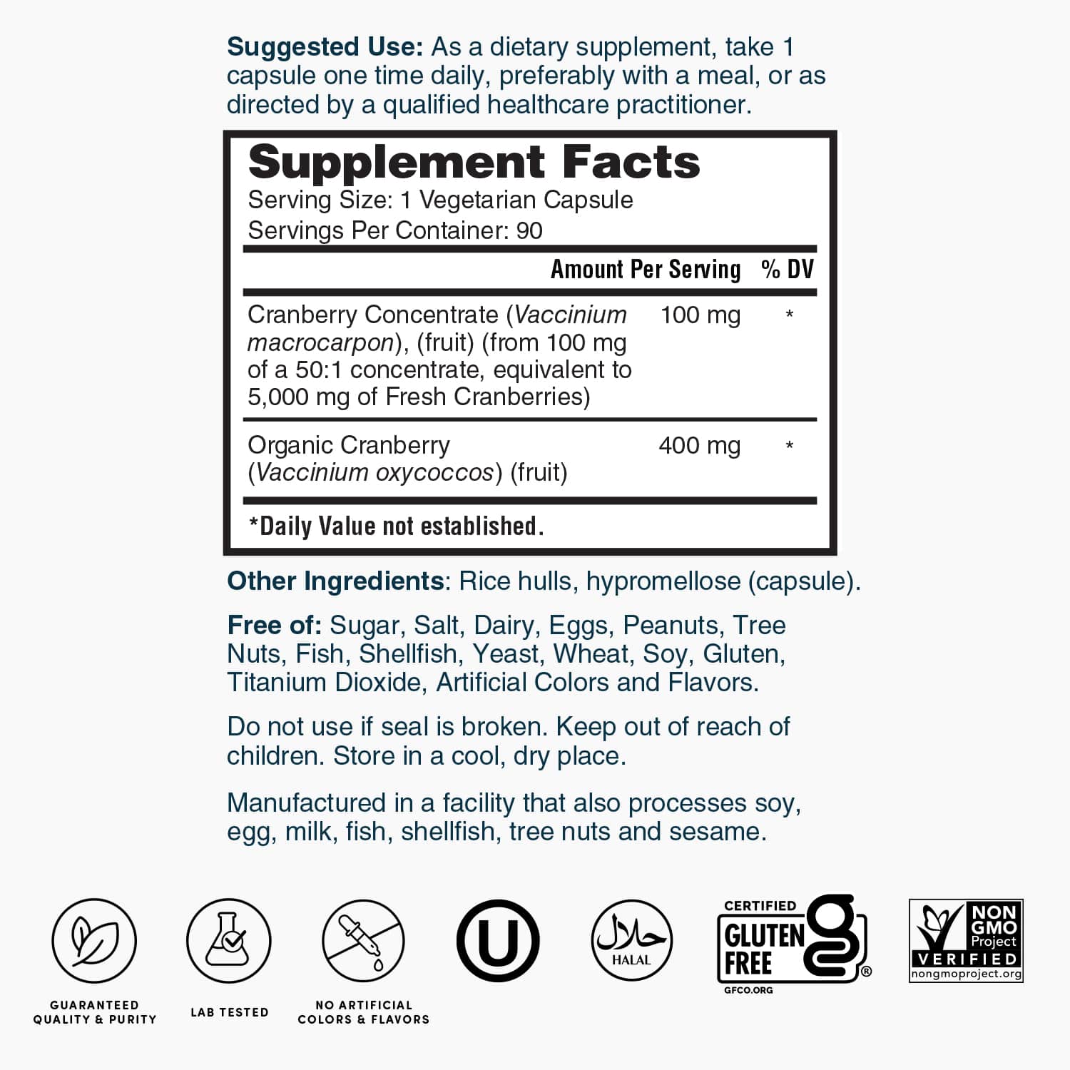 Cranberry 5400 mg - 90 Capsules