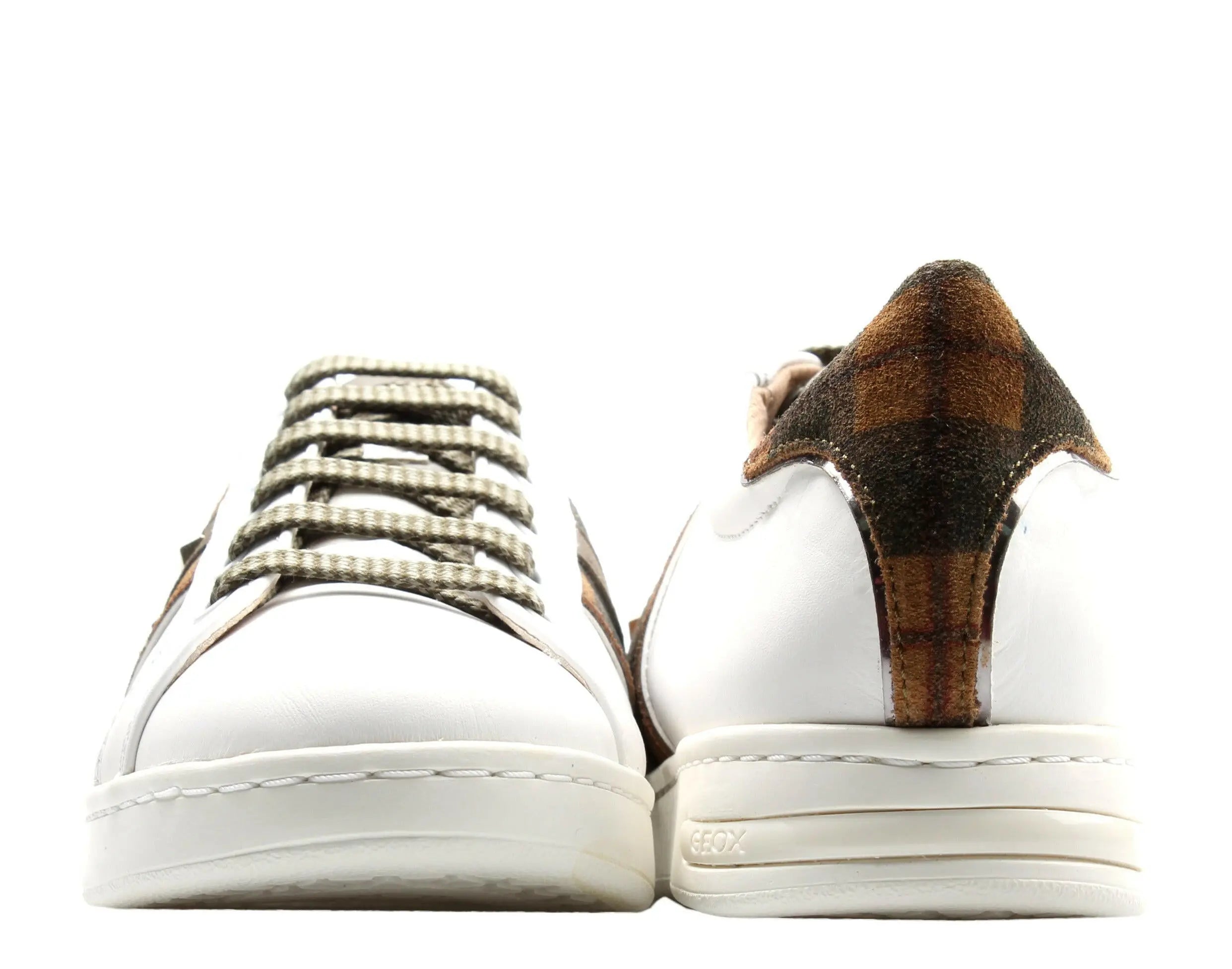 Geox Jaysen Lace-Up Women Sneakers White/Camel