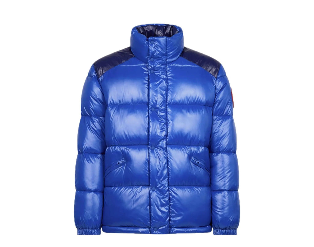 Save The Duck Luck Glossy Puffer Men Jacket Twilight Blue