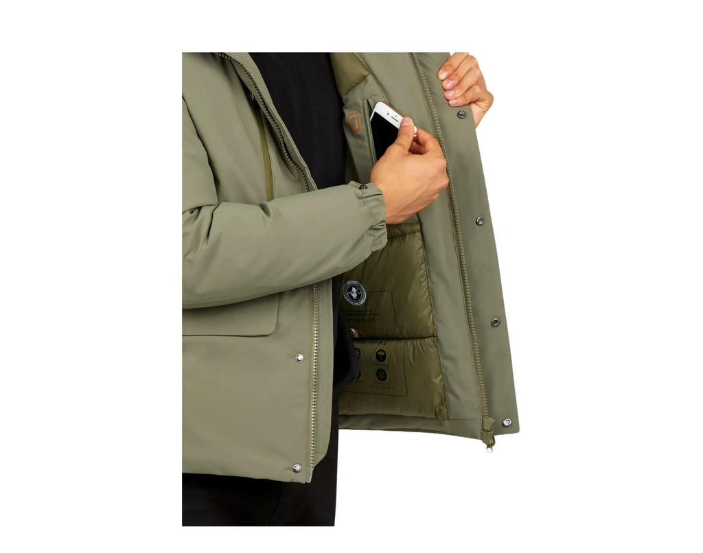 Save The Duck Smeg Hooded Parka Men Jacket Dusty Olive