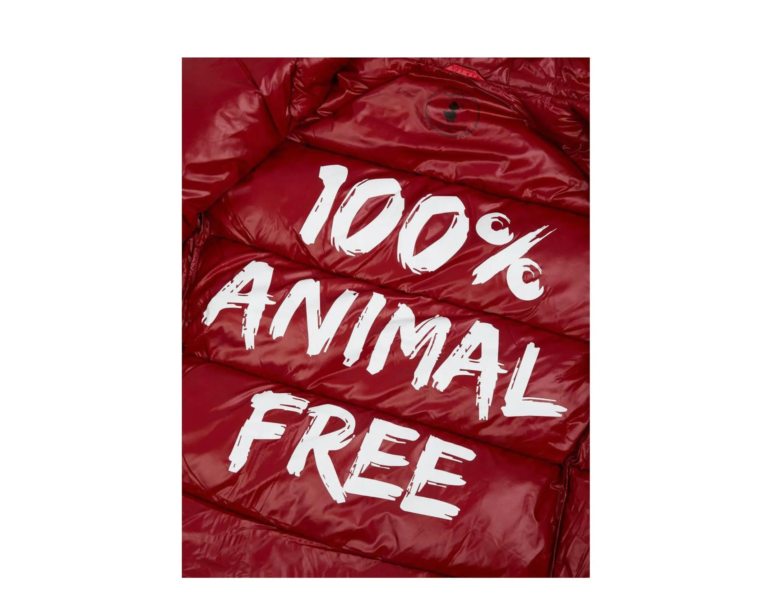 Save The Duck Luck Quilted Hooded Puffer Men Jacket Tango Red