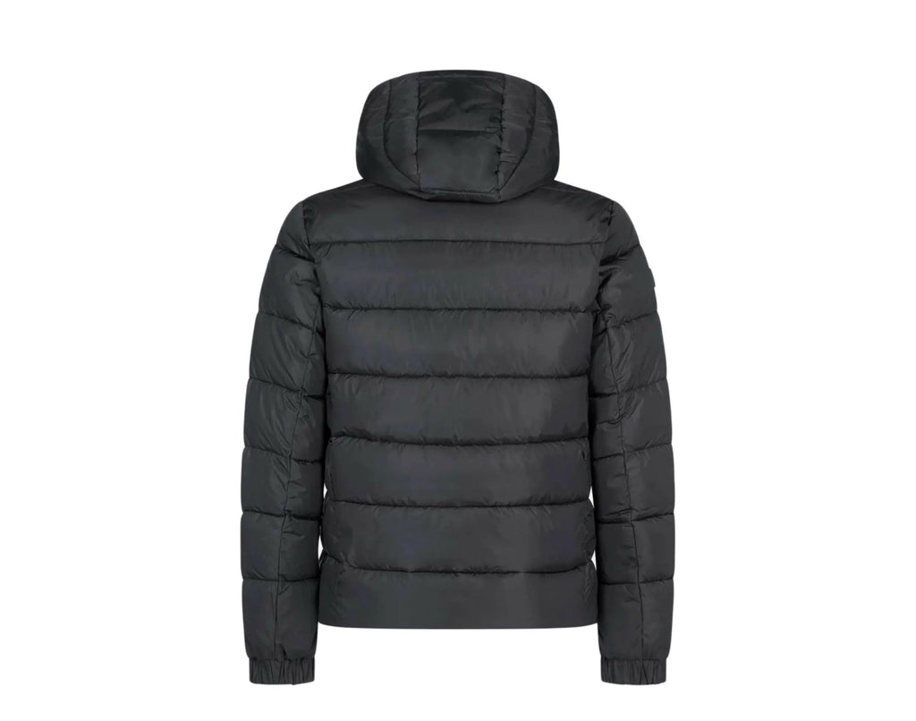 Save The Duck Mega Hooded Puffer Men Jacket Black