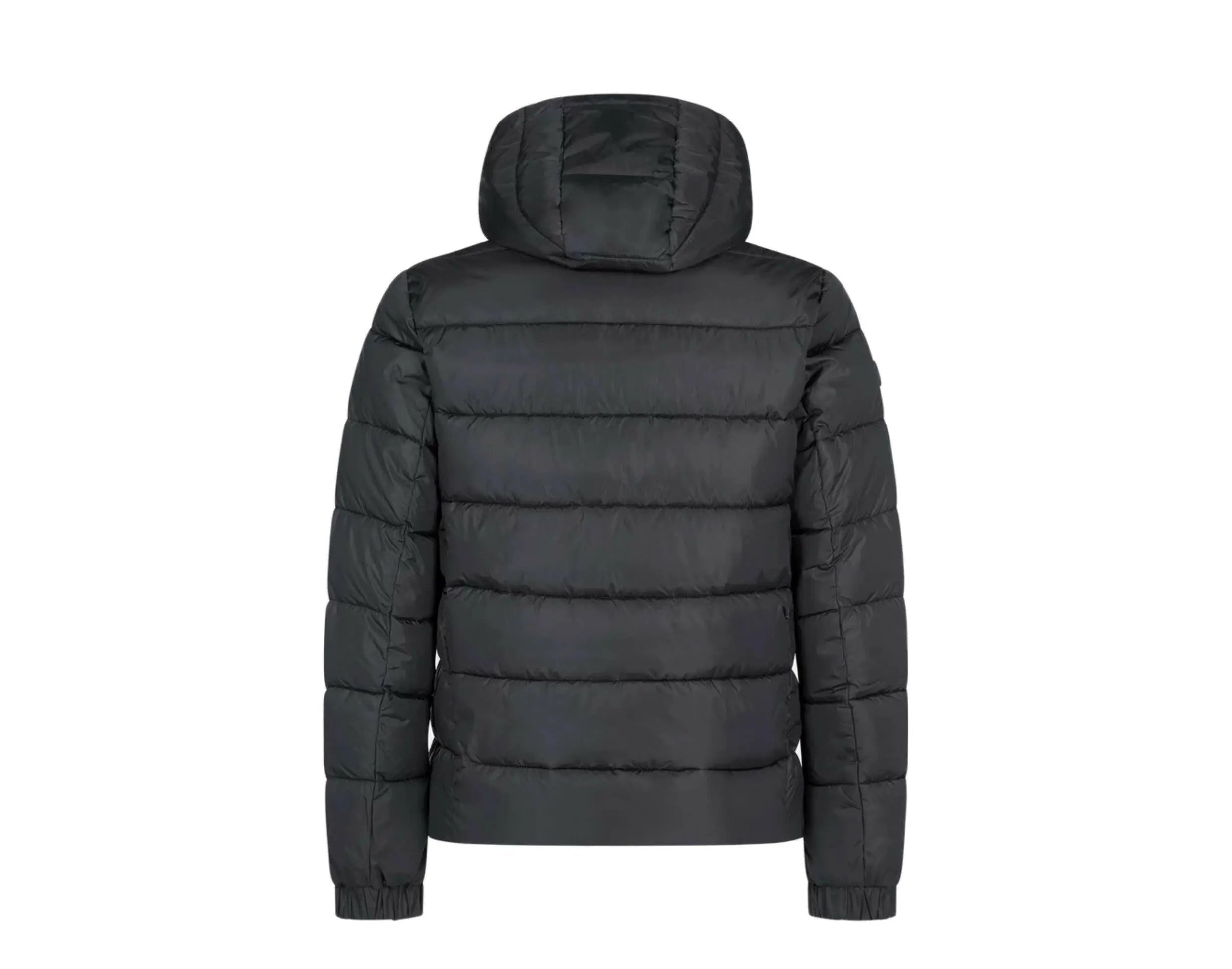 Save The Duck Mega Hooded Puffer Men Jacket Black