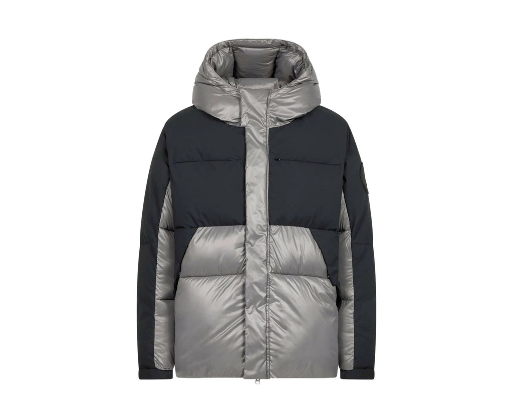 Save The Duck Luma Hooded Puffer Men Jacket Mid Grey/Black
