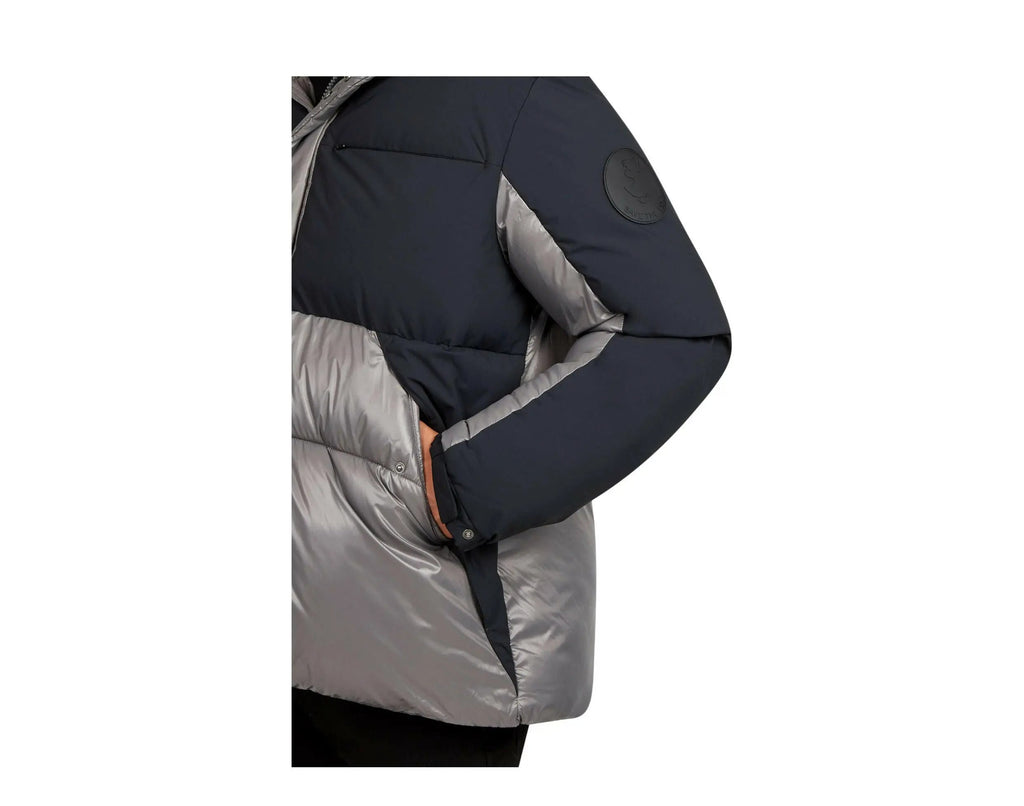 Save The Duck Luma Hooded Puffer Men Jacket Mid Grey/Black