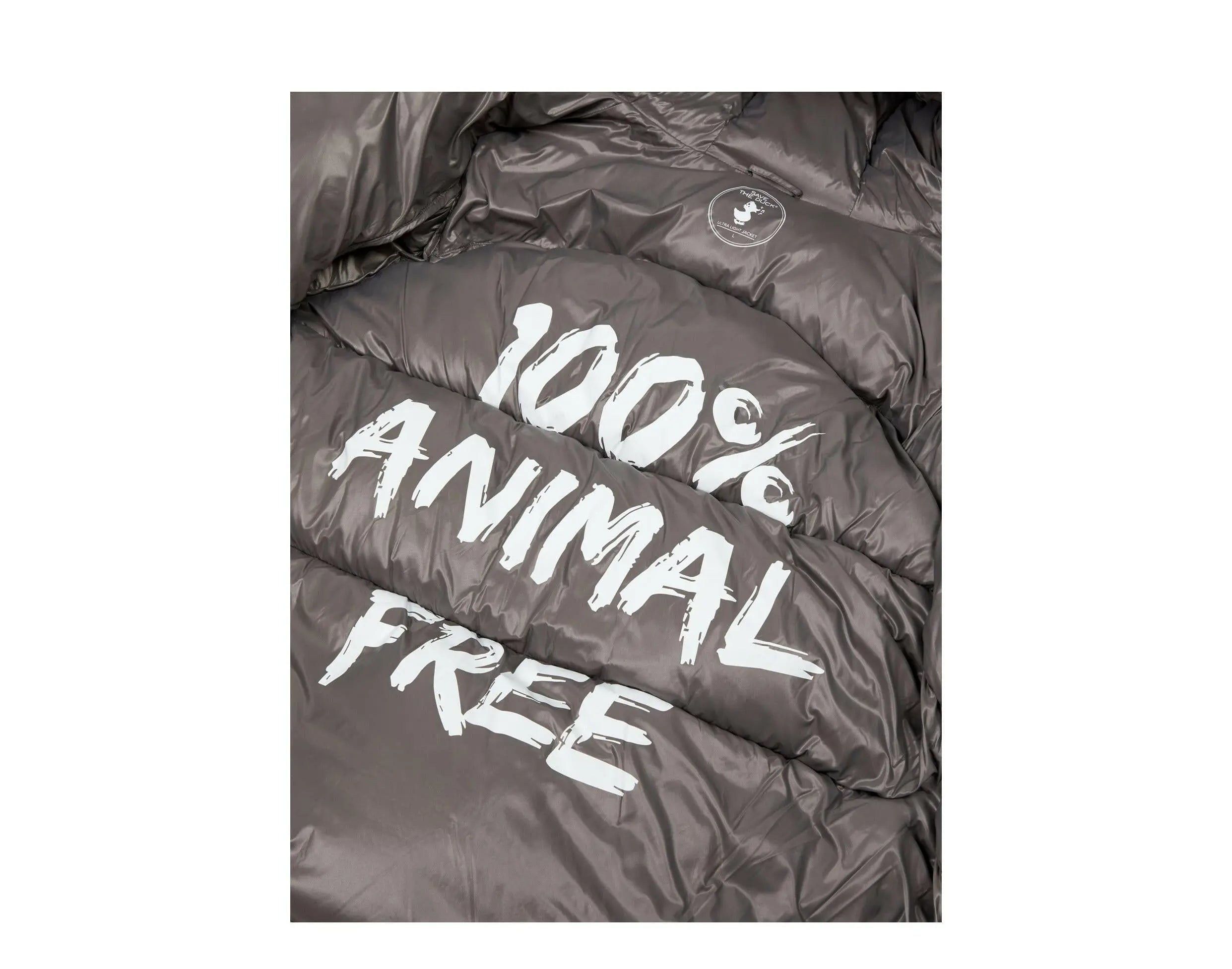 Save The Duck Luma Hooded Puffer Men Jacket Mid Grey/Black
