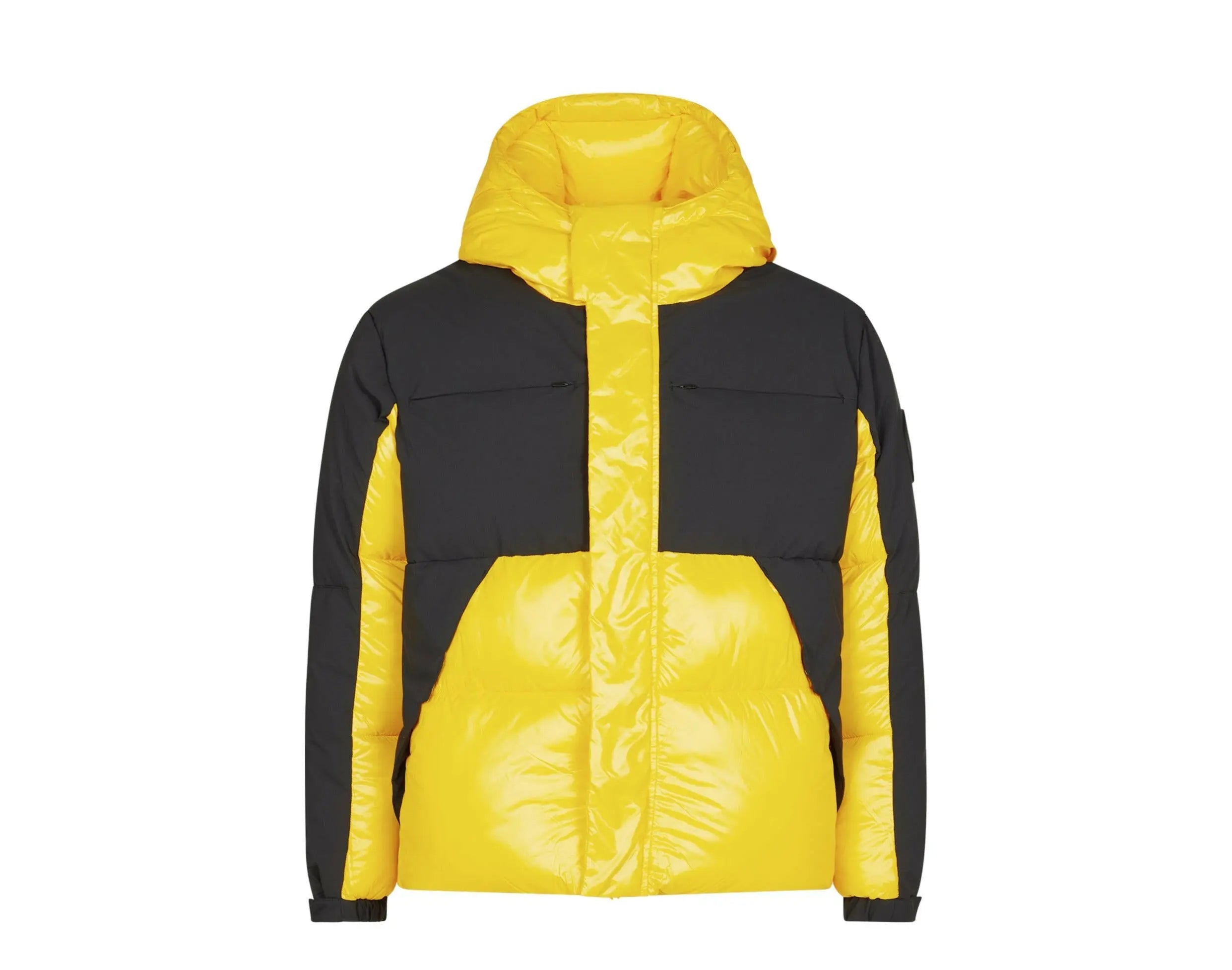 Save The Duck Luma Hooded Puffer Men Jacket Chrome Yellow/Black