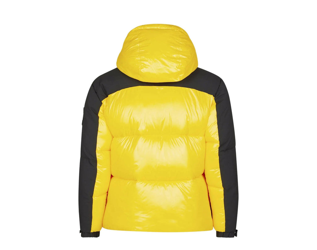 Save The Duck Luma Hooded Puffer Men Jacket Chrome Yellow/Black