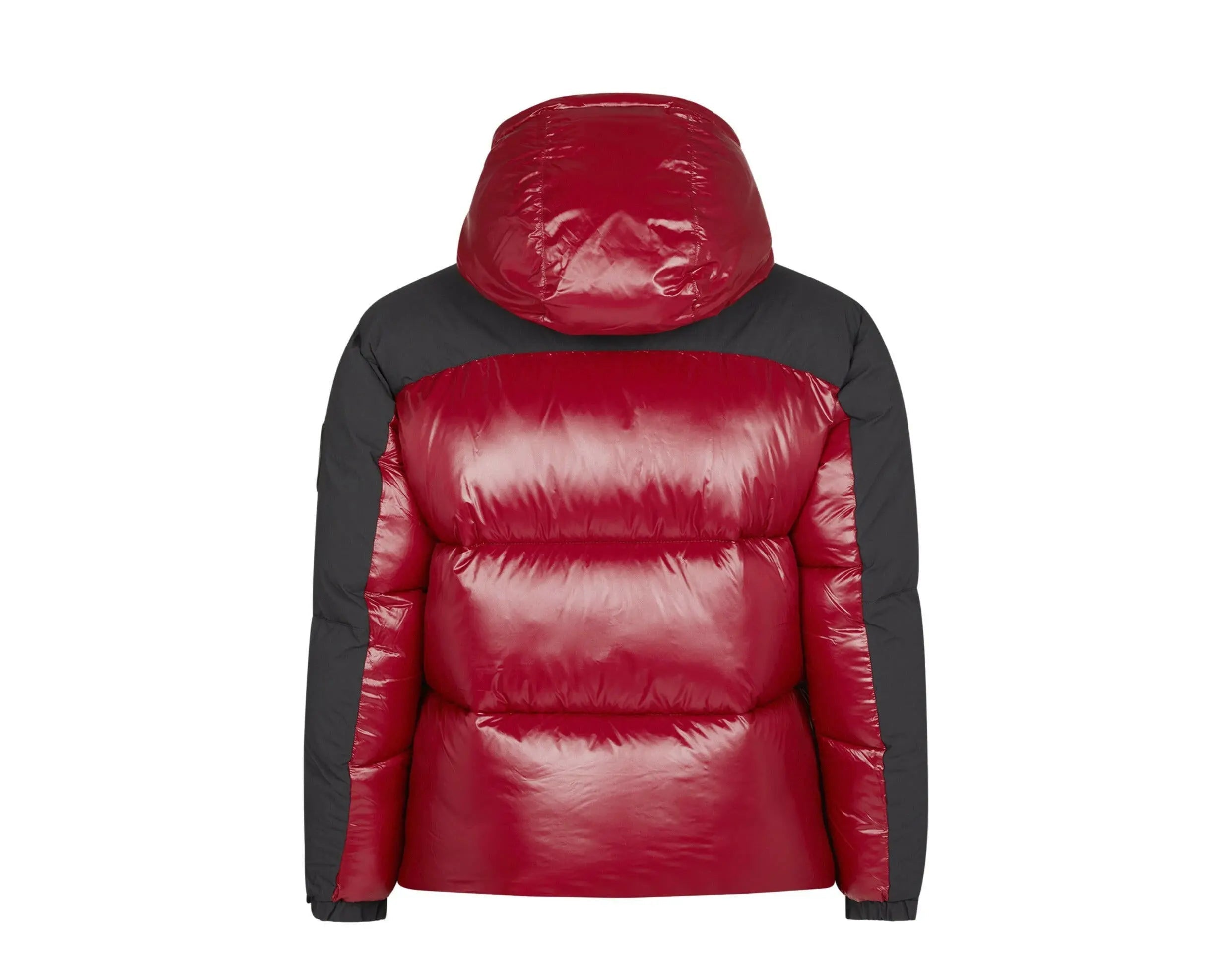 Save The Duck Luma Hooded Puffer Men Jacket Mineral Red/Black