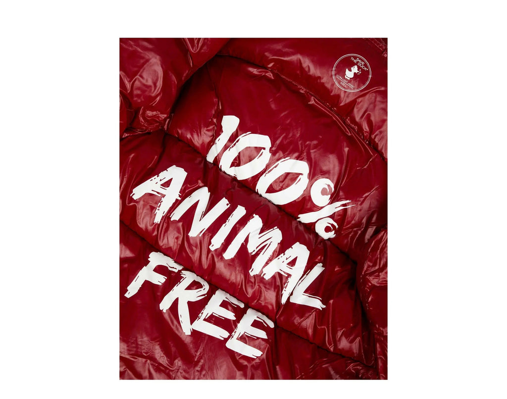Save The Duck Luma Hooded Puffer Men Jacket Mineral Red/Black