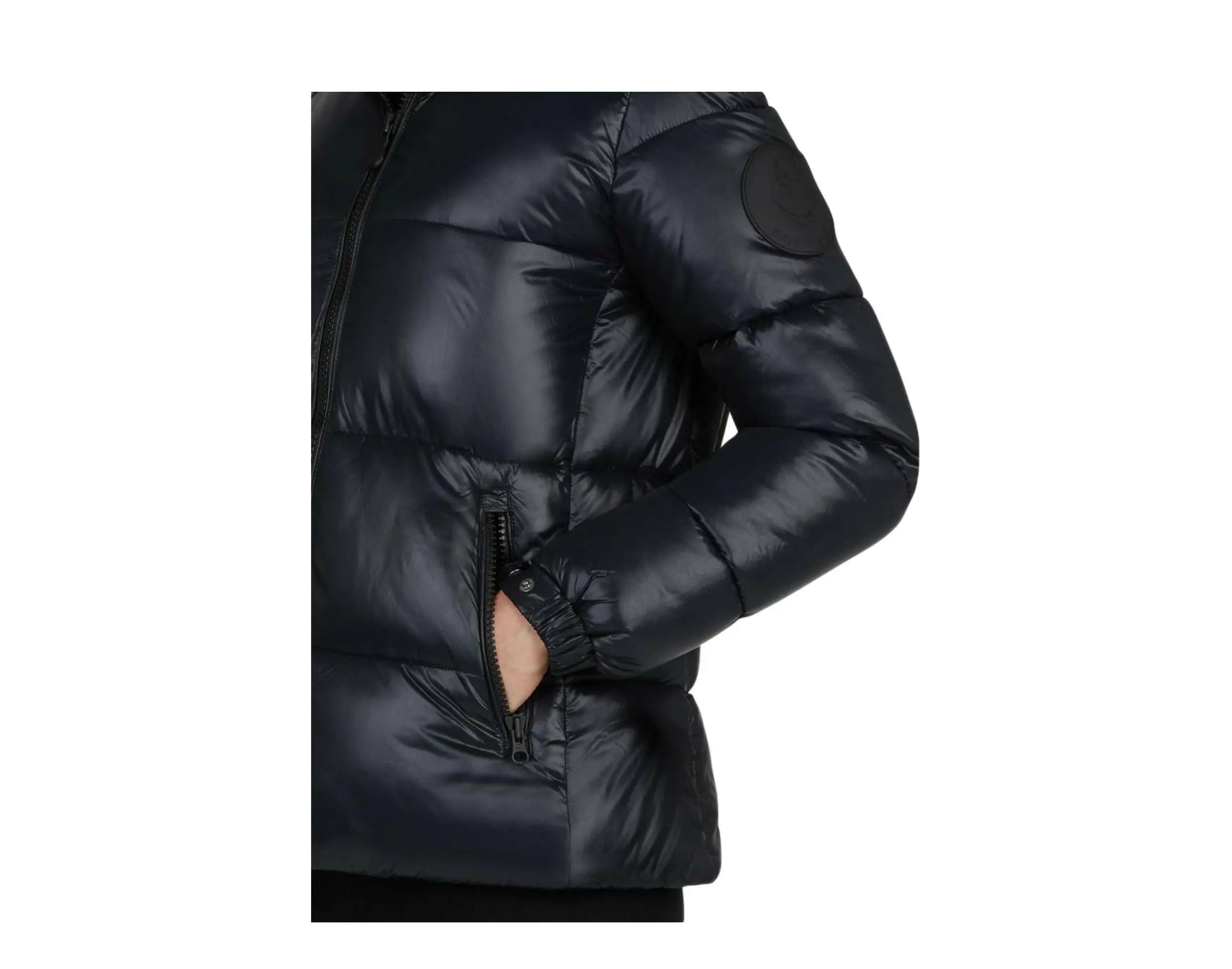 Save The Duck Luck Hooded Puffer Women Jacket Black