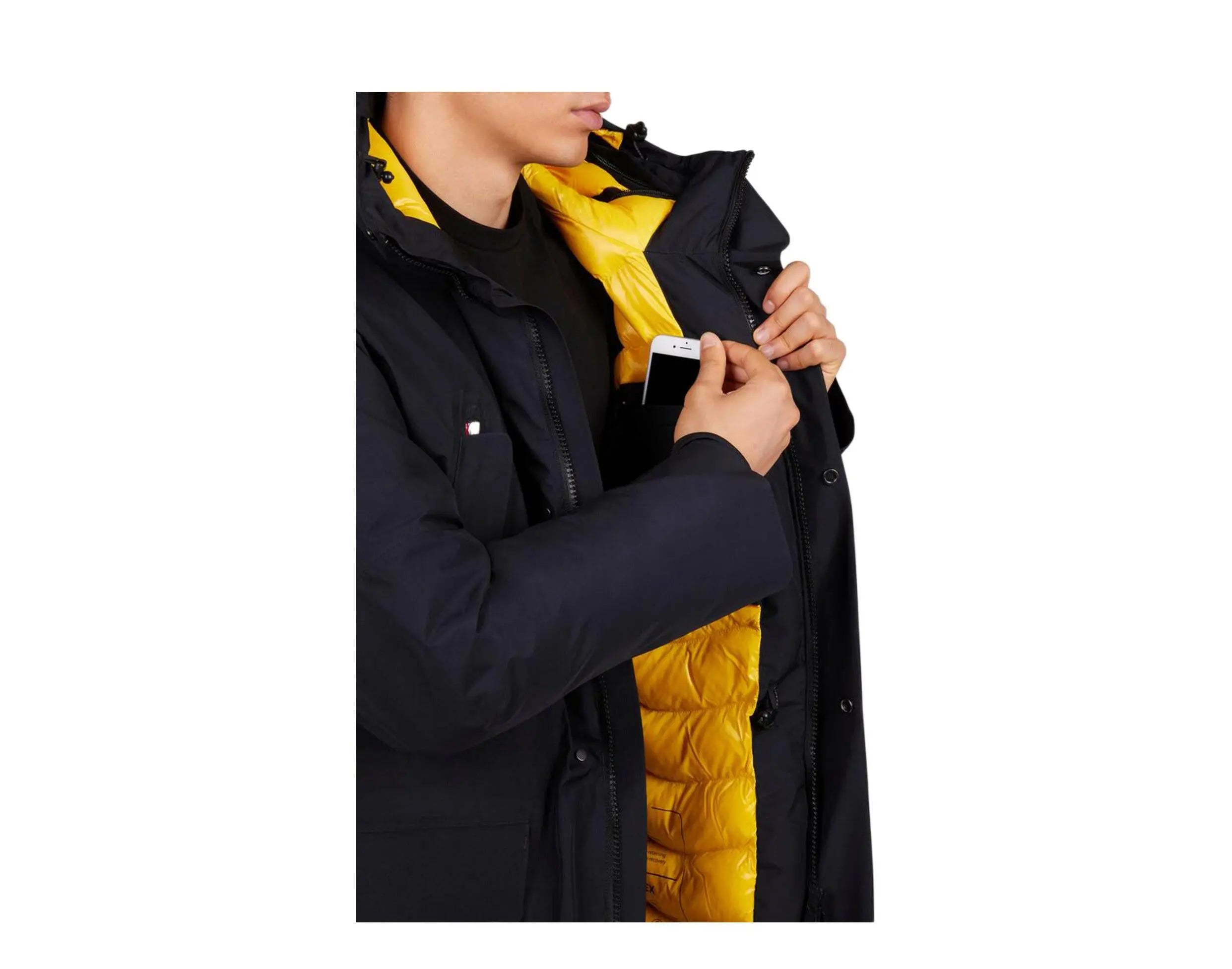 Save The Duck Hero Gore-Tex Hooded Men Coat Black/Black
