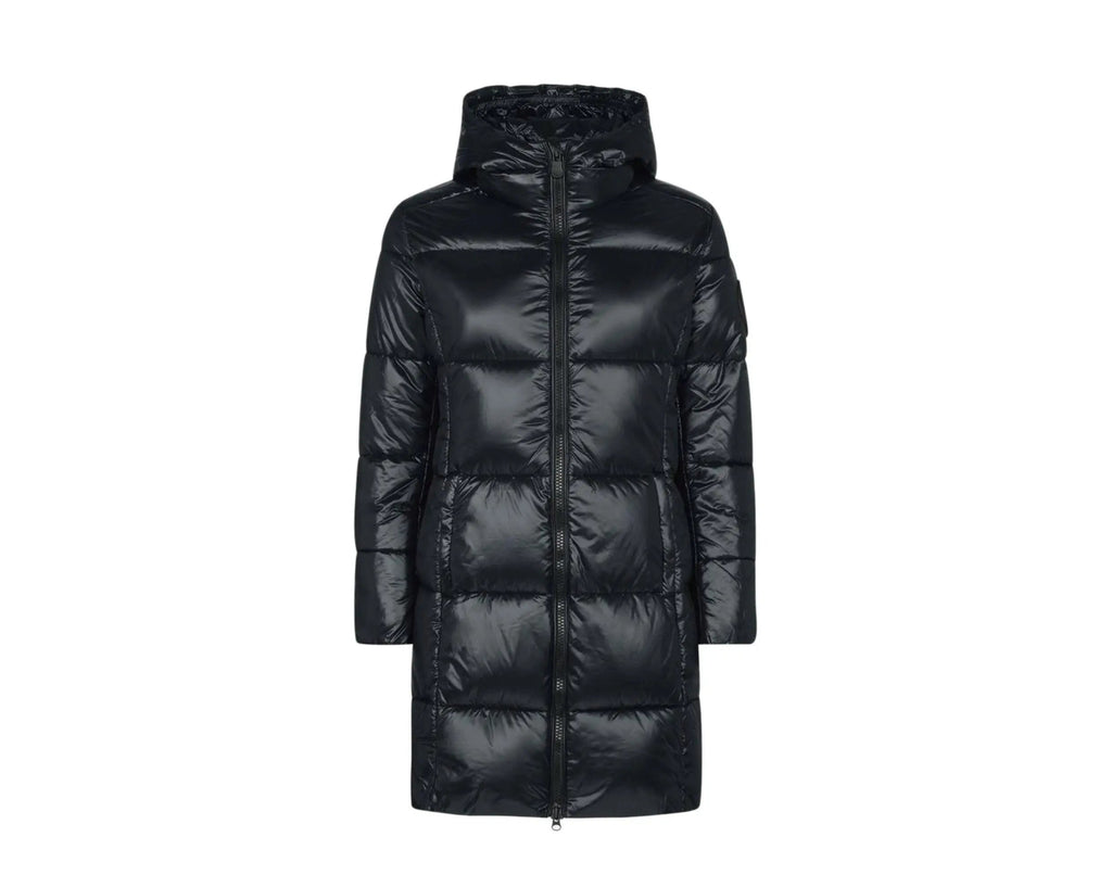 Save The Duck Luck Maxi-Quilted Hooded Women Coat Black