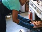 WONDERWALL ‘La Sélection Joyce’ El Herringbone Large Denim Oven Mitt