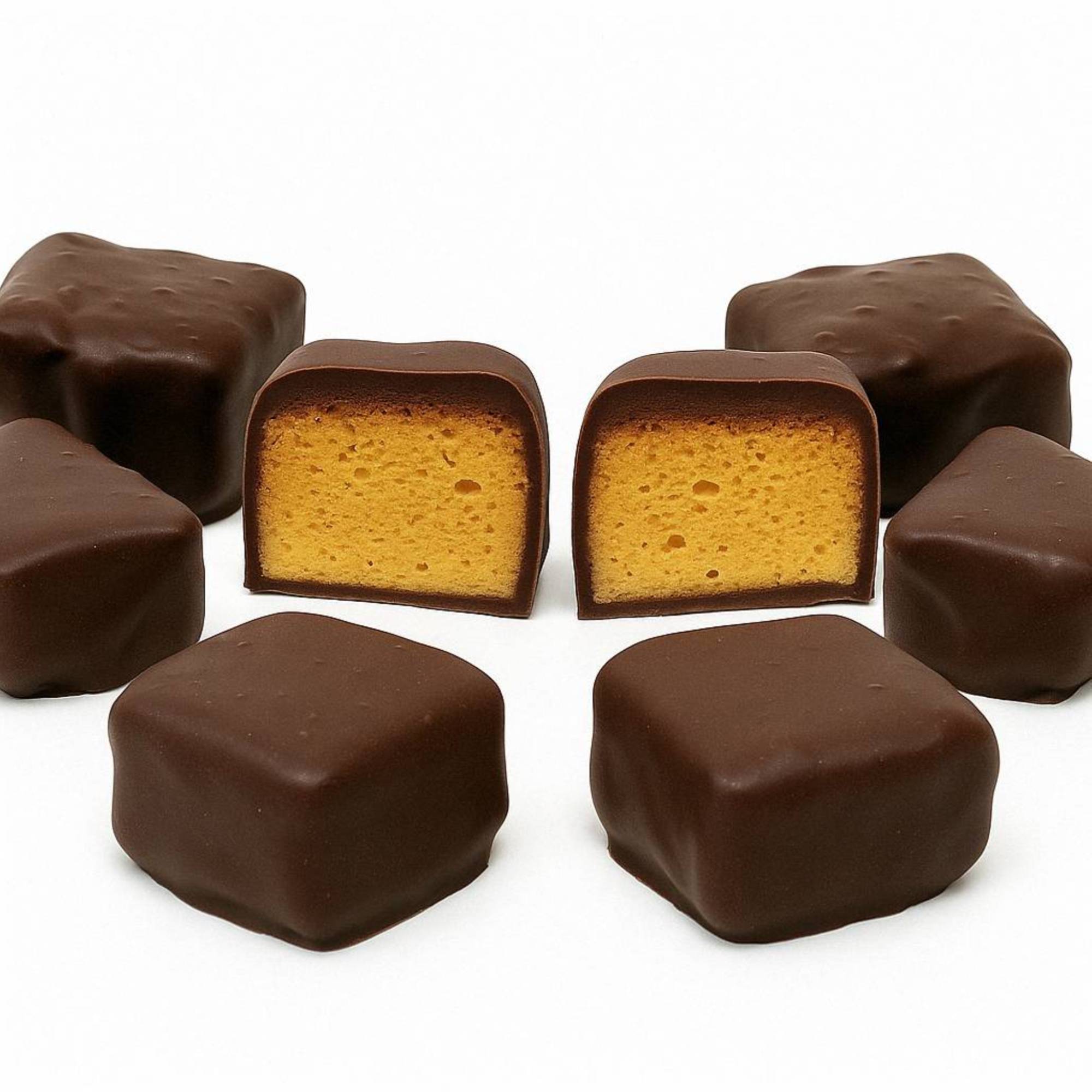 Andy Anand Luxurious Dark Chocolate Honeycomb, 1 lb – Gourmet Gift Box, All - Natural, No Preservatives, Vegan Indulgence, Birthday Gift Box