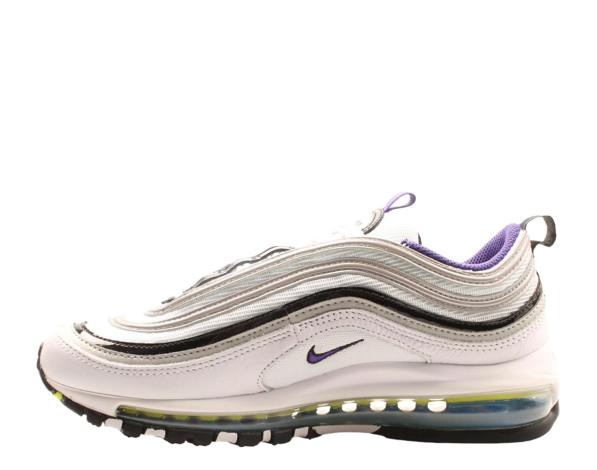 Nike Air Max 97 Men Running Sneakers White/Court Purple-Black