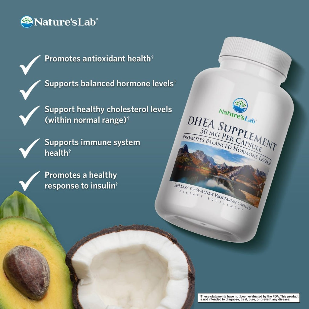 DHEA Supplement 50 mg - 300 Capsules