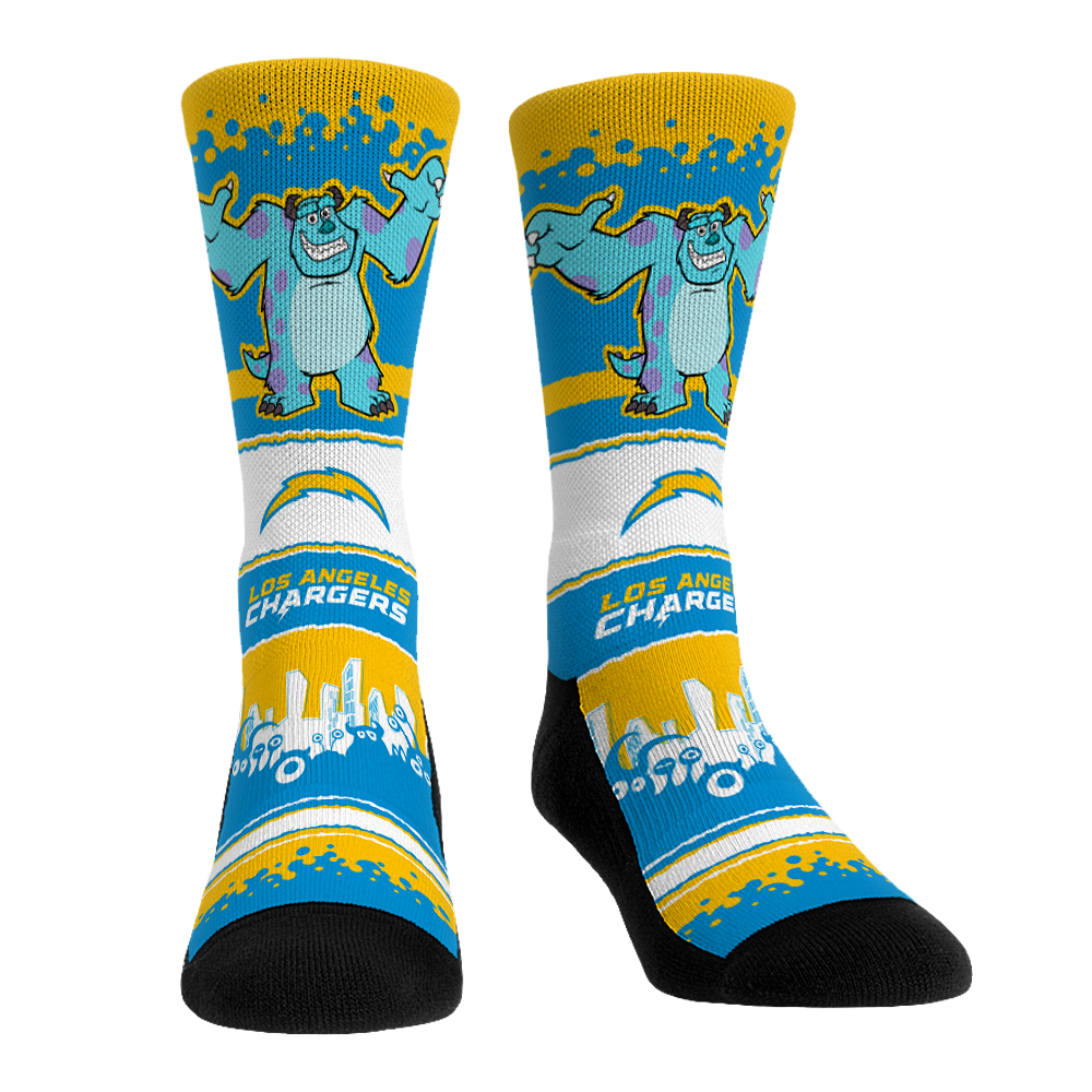 Los Angeles Chargers - Monsters, Inc. - Sulley Crew Socks
