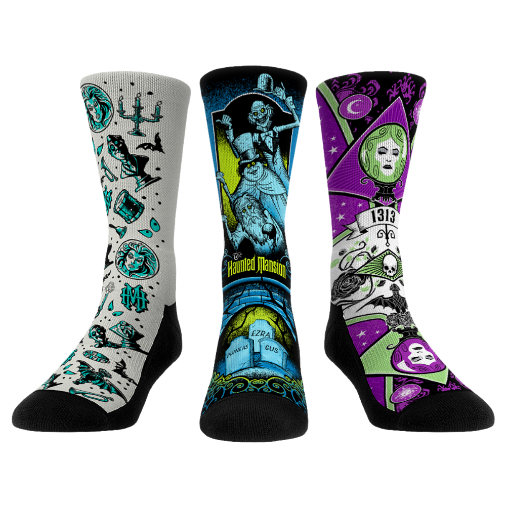 The Haunted Mansion - 3-Pack Crew Socks