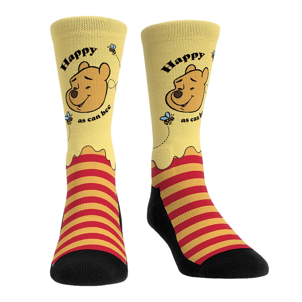 Winnie the Pooh - Happy as Can Bee Crew Socks